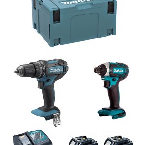 MAKITA Kit DLX2131TJ (DTD152 + DHP482 + 2 x 5,0 Ah + DC18RC + MAKPAC 3)